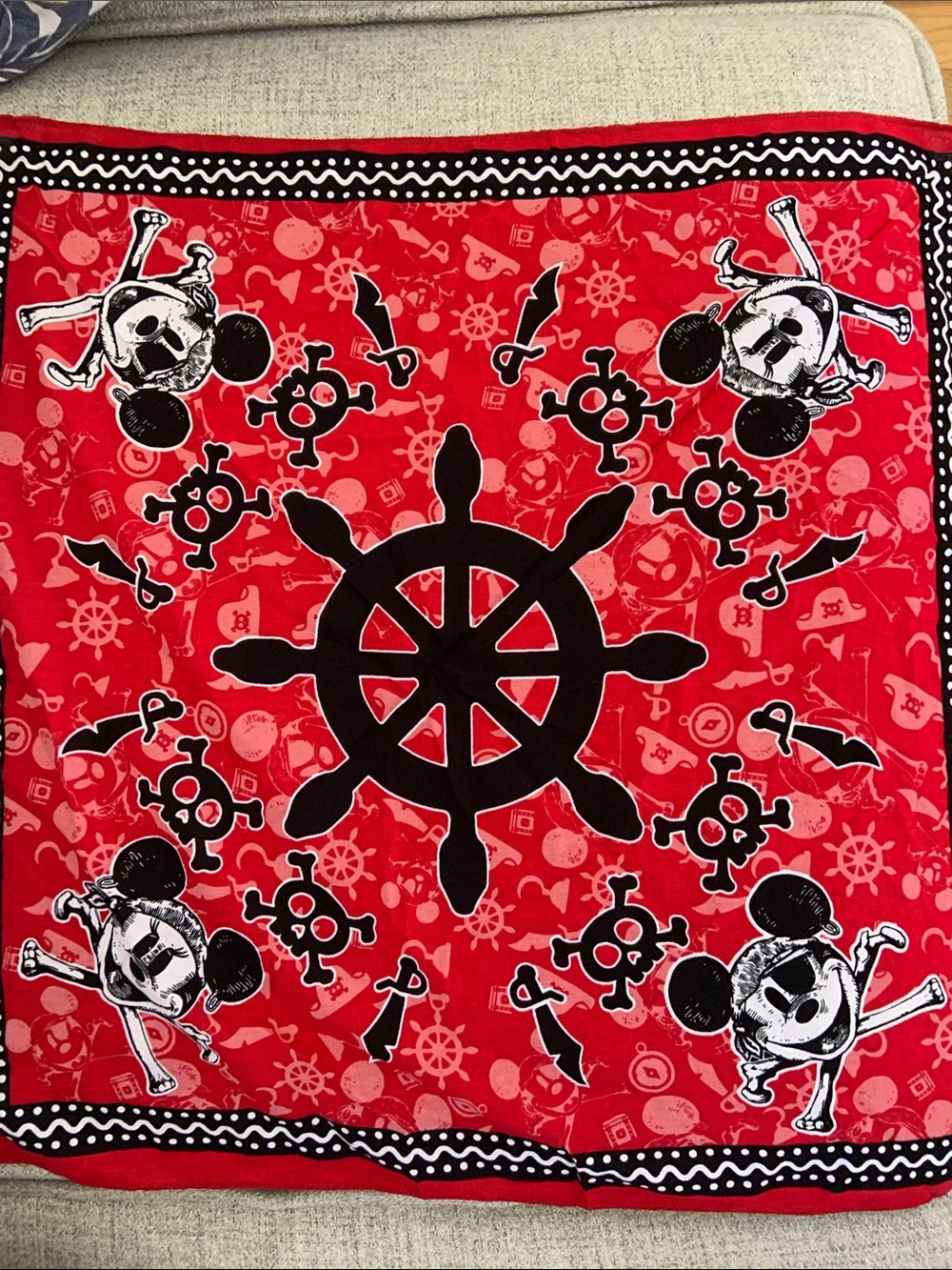 Disney Cruise Line Pirate Night Party Bandana.
